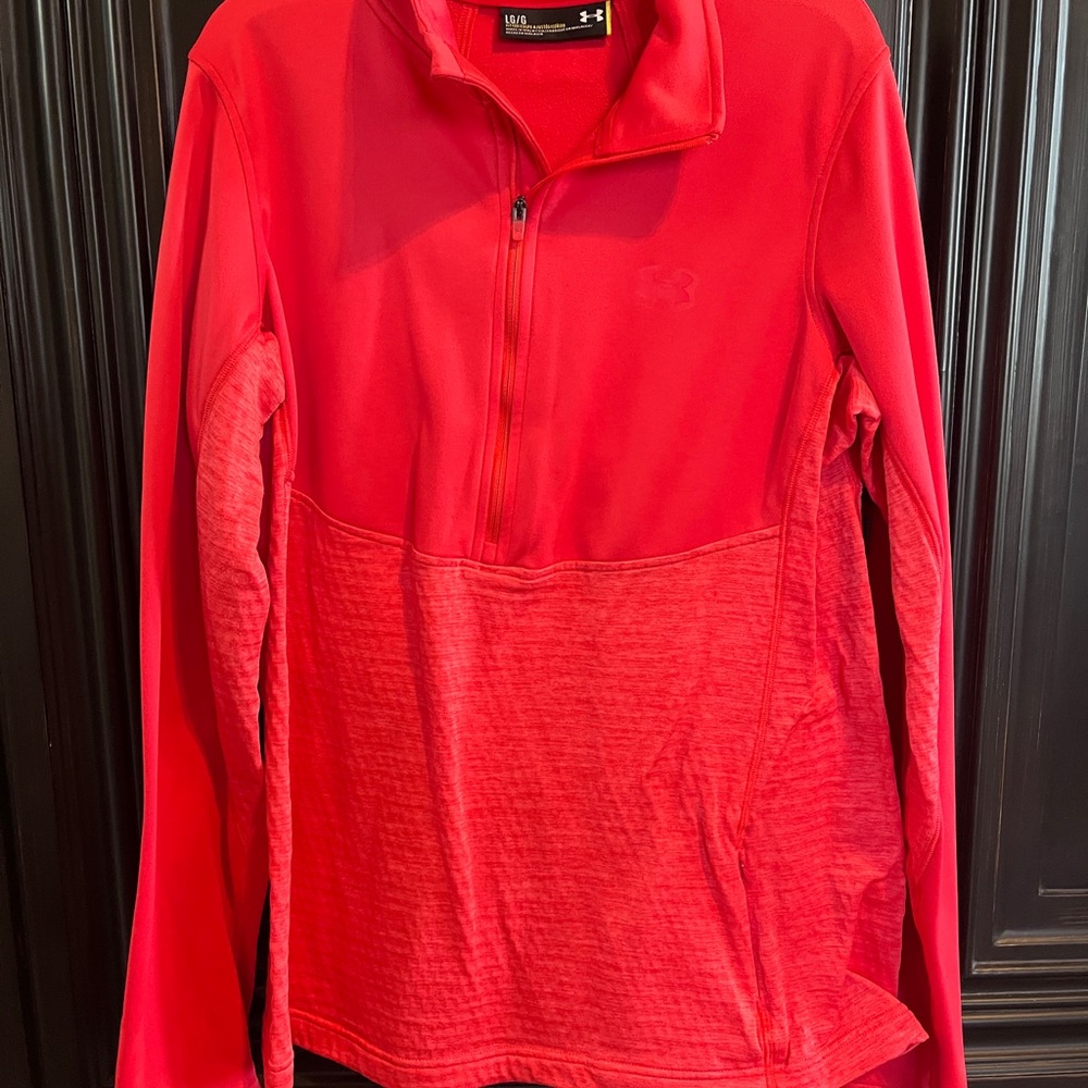 Under Armour Red Quarter-Zip Pullover